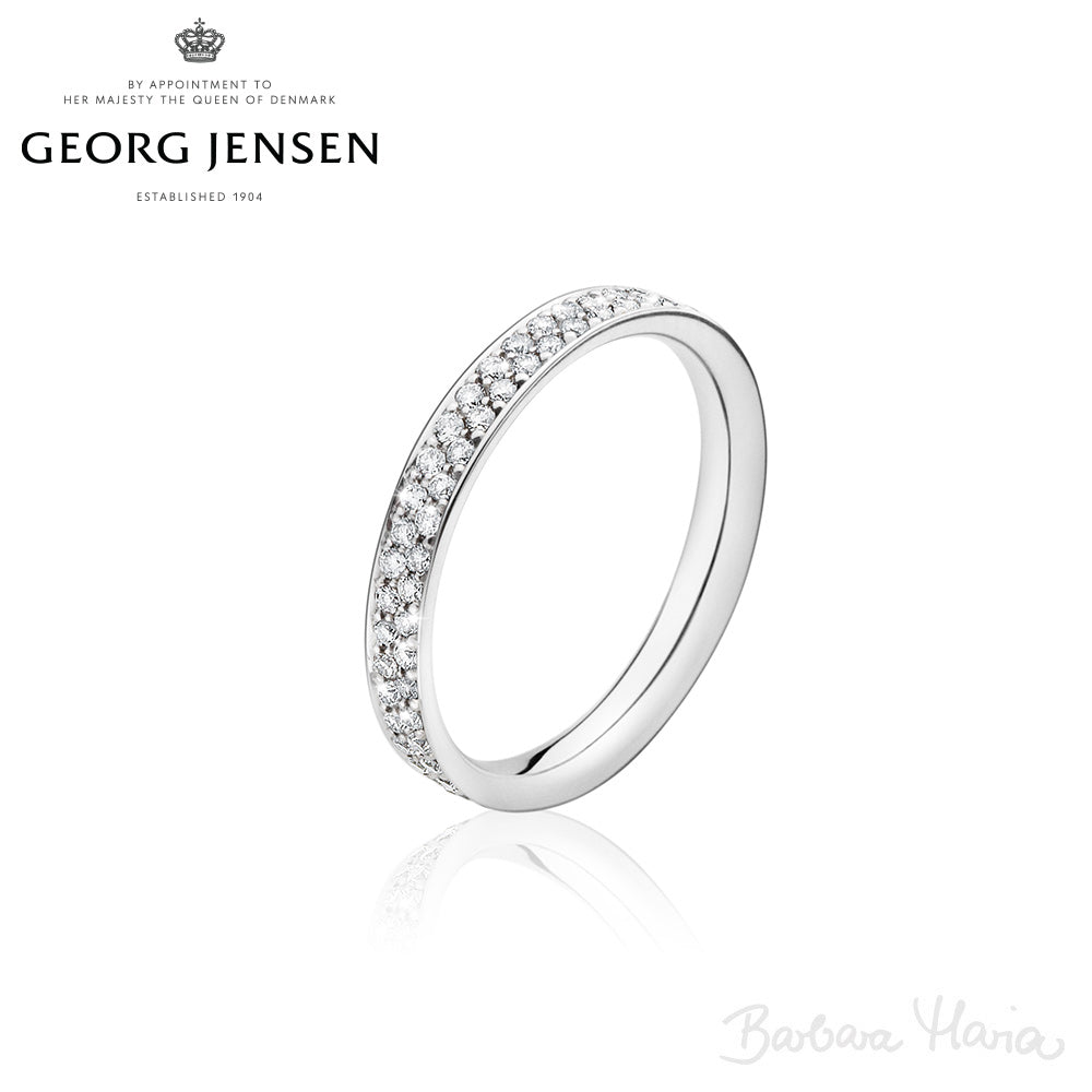 Georg Jensen Magic ring i 18 kt hvidguld med diamant pavé - 20000285