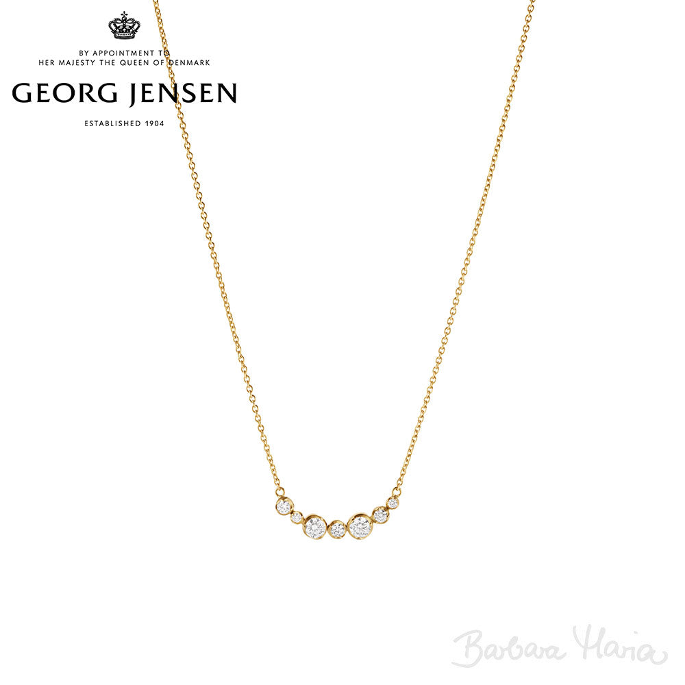 Georg Jensen Signature Diamonds halskæde i 18 kt guld - 20001306