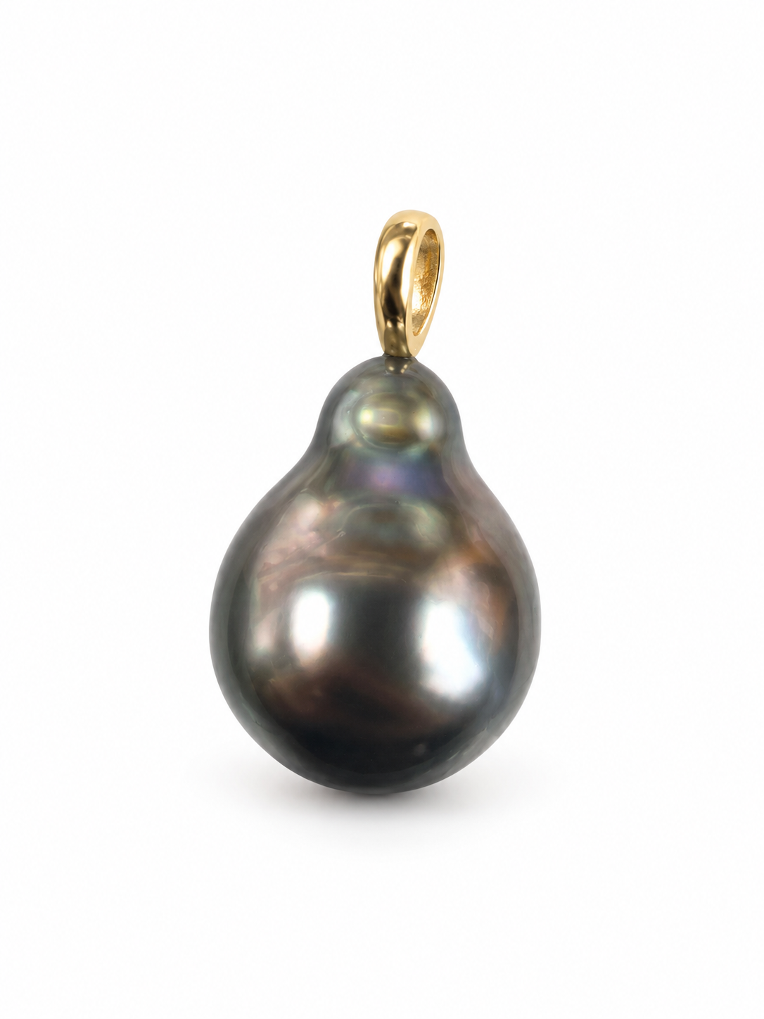 Perlevedhæng 14kt tahiti - 25TH101618