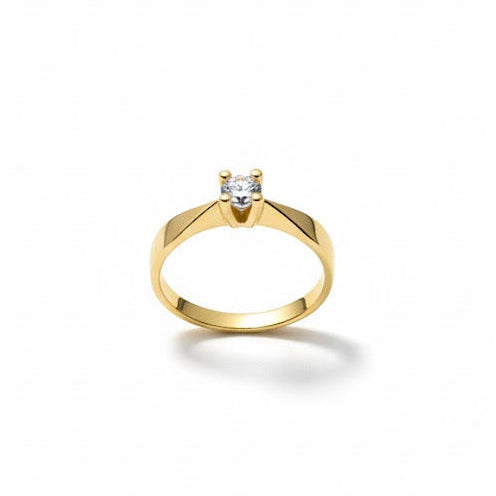 Diamantring i guld med 0,25 ct - 15008d25