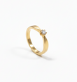 Solitairering med 0,10ct brillant - 15016D10