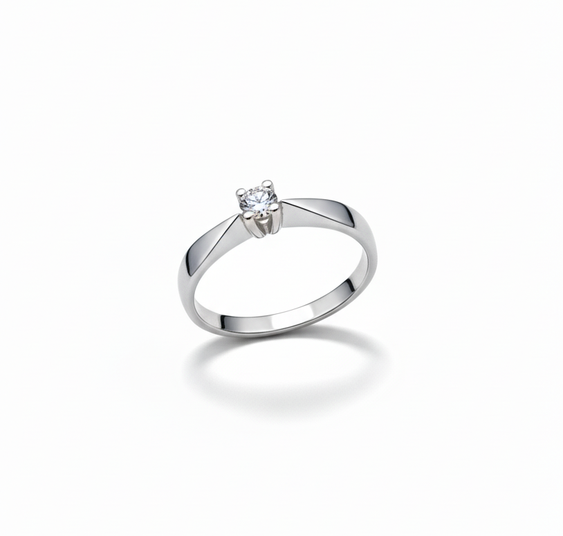 Solitairering med brillant
