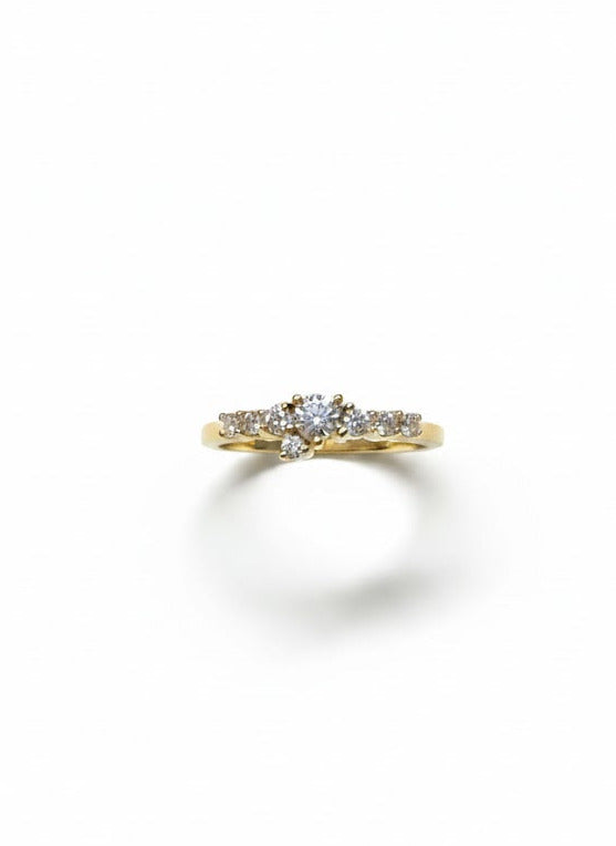 Cherish ring i 14kt rødguld m. 0,34ct brillanter - 15034D34