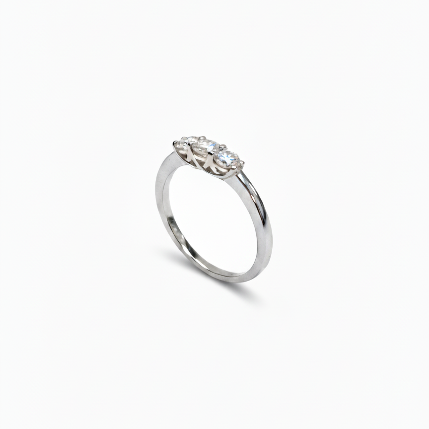 Diamantring med 3 brillanter - 16004D38