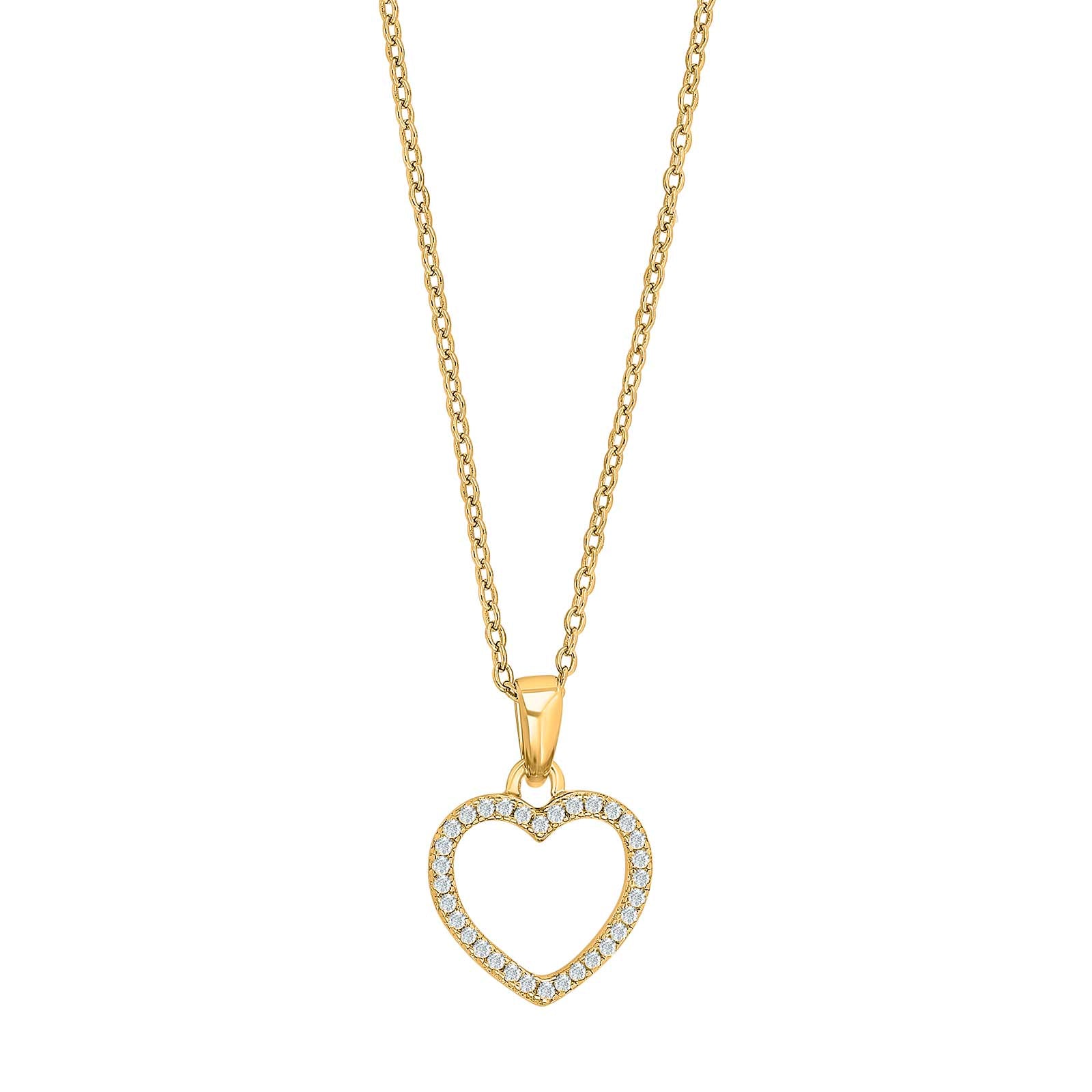 Forgyldt sølv vedhæng AIDANOR 11mm 42+3cm