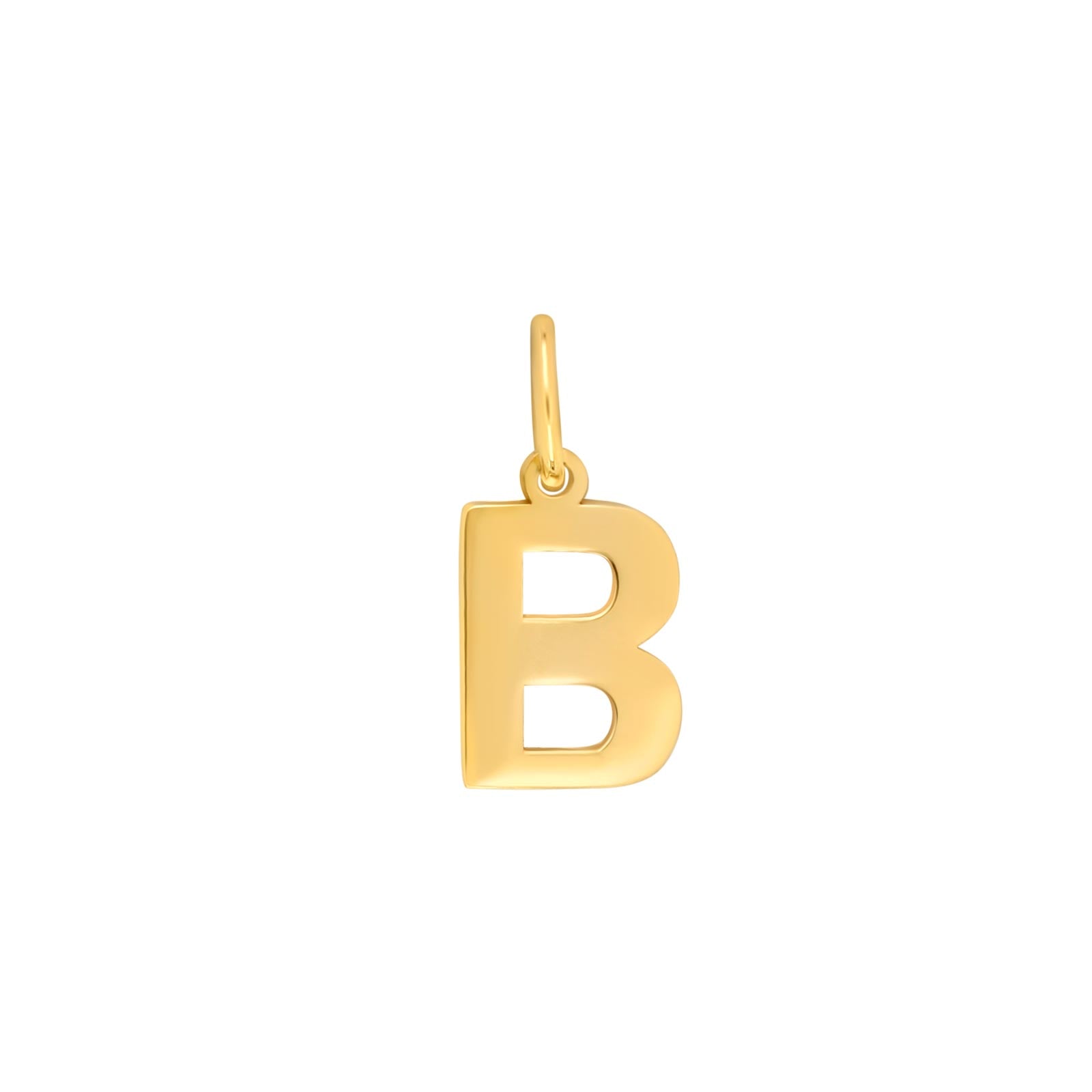 14kt. guldvedhæng bogstav 9x7mm