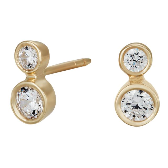 Siersbøl ørestikker i 8kt guld - 30428580300