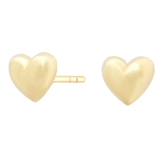 Siersbøl 8kt guldørestikker hjerte - 30830580300