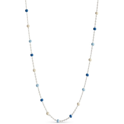 Enamel Lola halskæde sølv - N55S