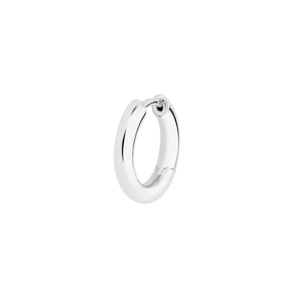Maria Black Slate 12 Huggie sølv - 100886-AG