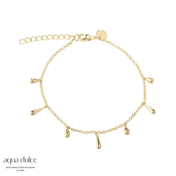 Aqua Dulce Shiny drop armbånd - 6180