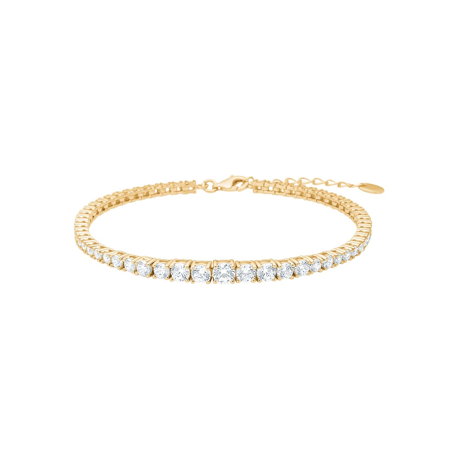 Joanlinor tennisarmbånd forløb forgyldt - 80451405900