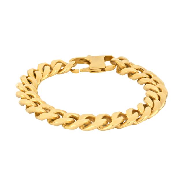 SON armbånd steel IP gold blank 21cm - 80890122821