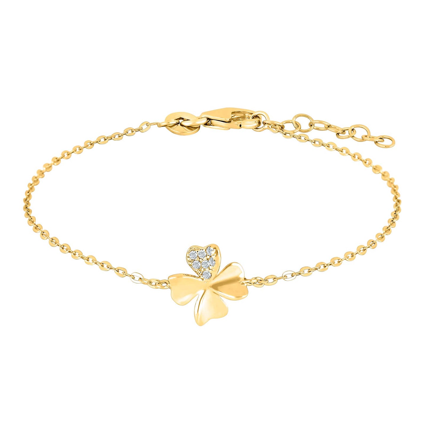 Joanlinor forgyldt firkløver armbånd - 80451135900