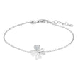 Joanlinor sølv firkløver armbånd - 80451130900