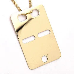 ID-plade i 8kt guld 13.8x20mm - ID8050