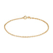 Anker facet armbånd i 14kt guld - A14