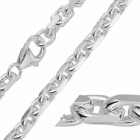 Anker facet armbånd i sølv  - SA