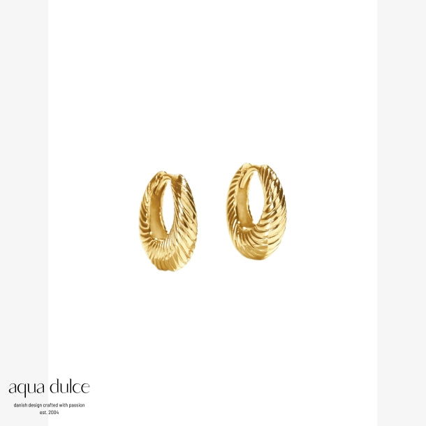 Aqua Dulce Chunky line Hoops - 6034