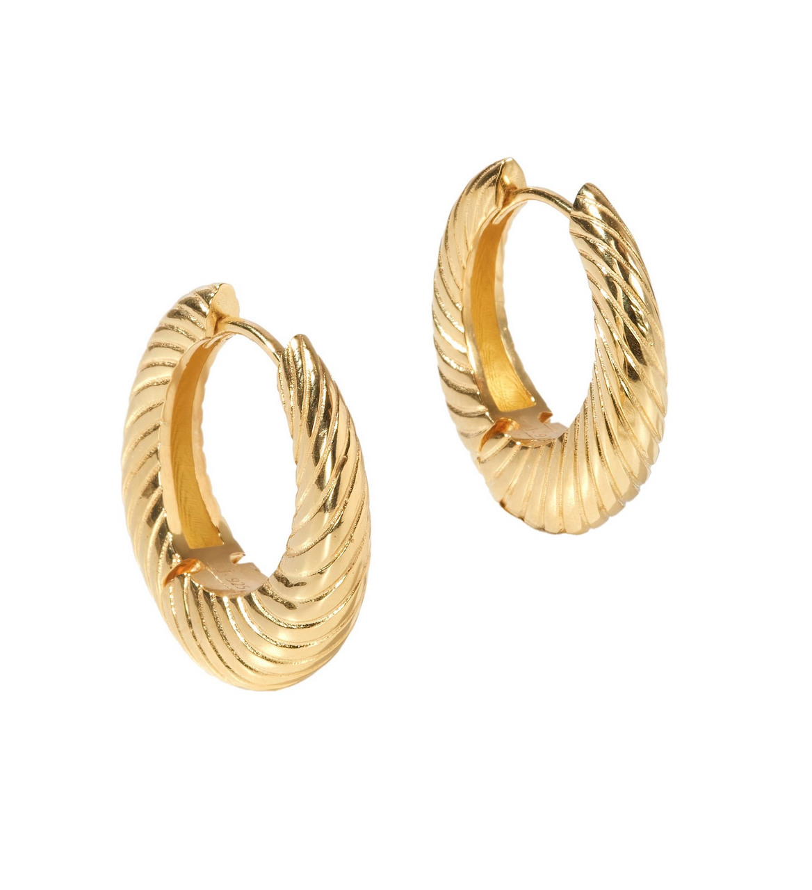 Aqua Dulce Chunky Line Hoop - øreringe