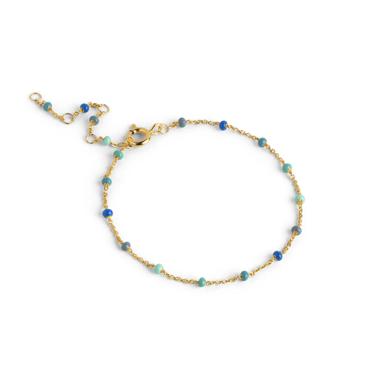 Enamel Lola armbånd forgyldt sølv - B66G
