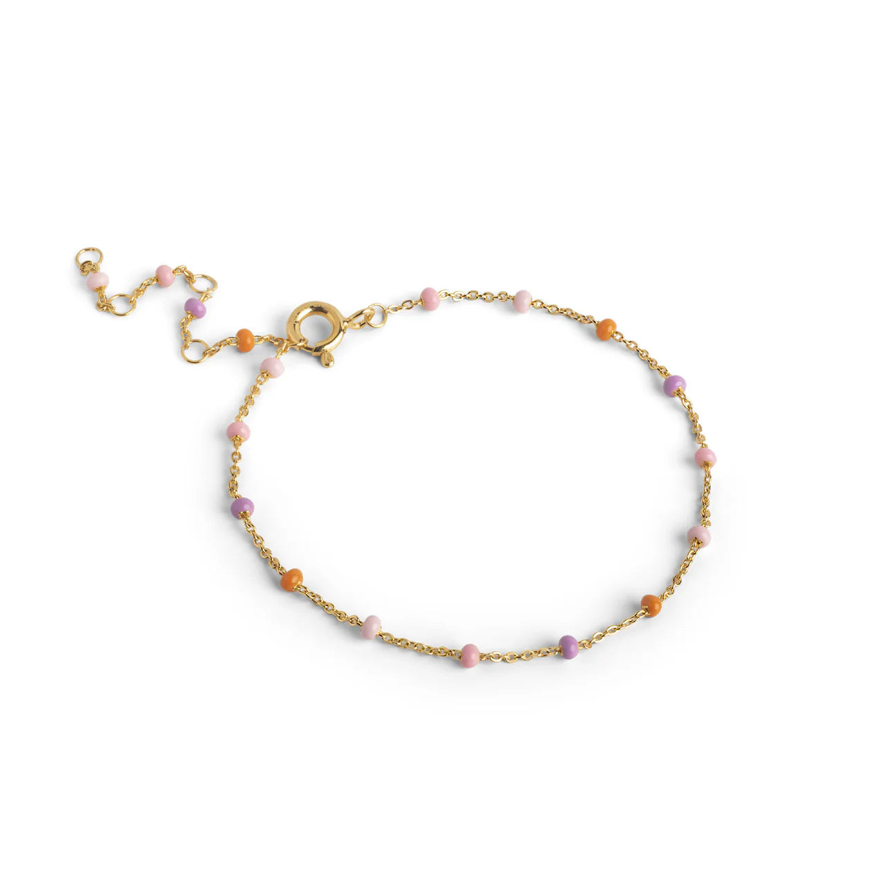 Enamel Lola armbånd forgyldt sølv - B66G