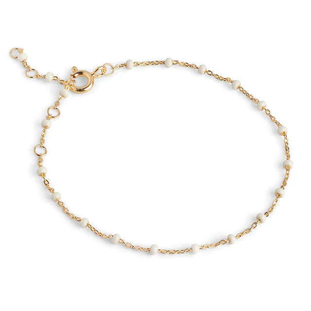Enamel Lola armbånd forgyldt sølv - B66G