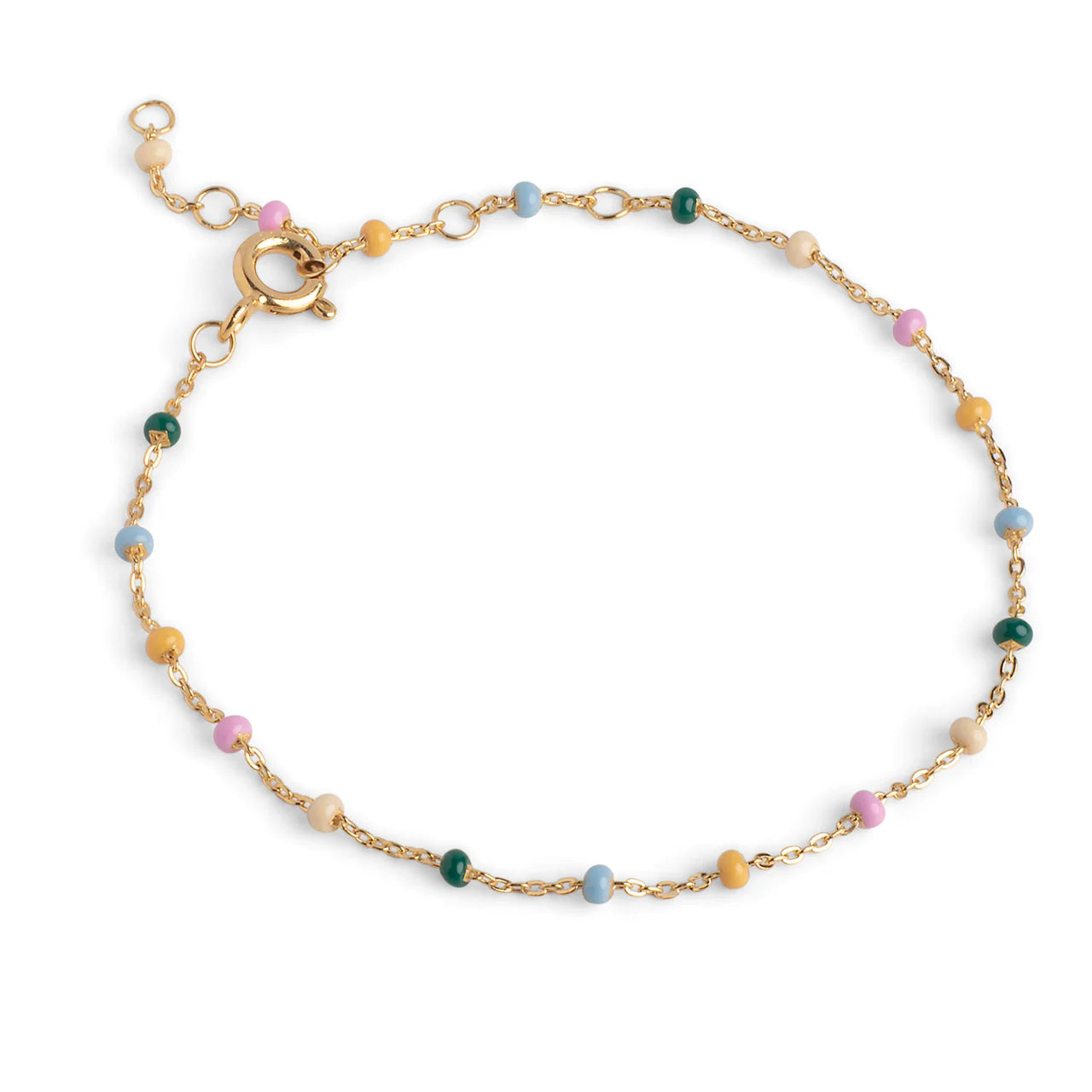 Enamel Lola armbånd forgyldt sølv - B66G