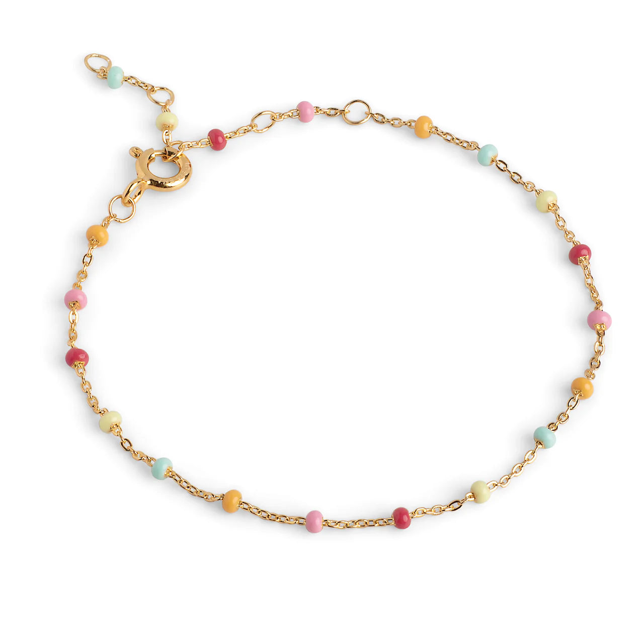 Enamel Lola armbånd forgyldt sølv - B66G