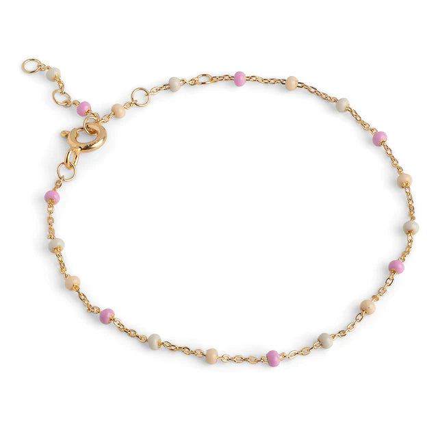 Enamel Lola armbånd forgyldt sølv - B66G