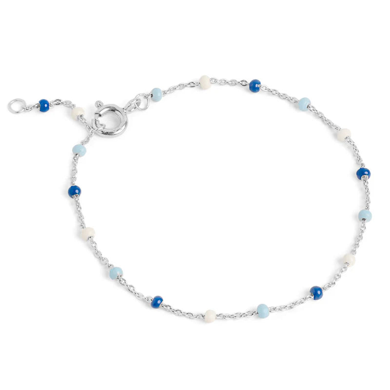 Enamel Lola, Marine armbånd Sølv - B66S-Marine