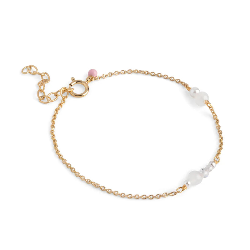 Enamel Sofia armbånd - B136G-White