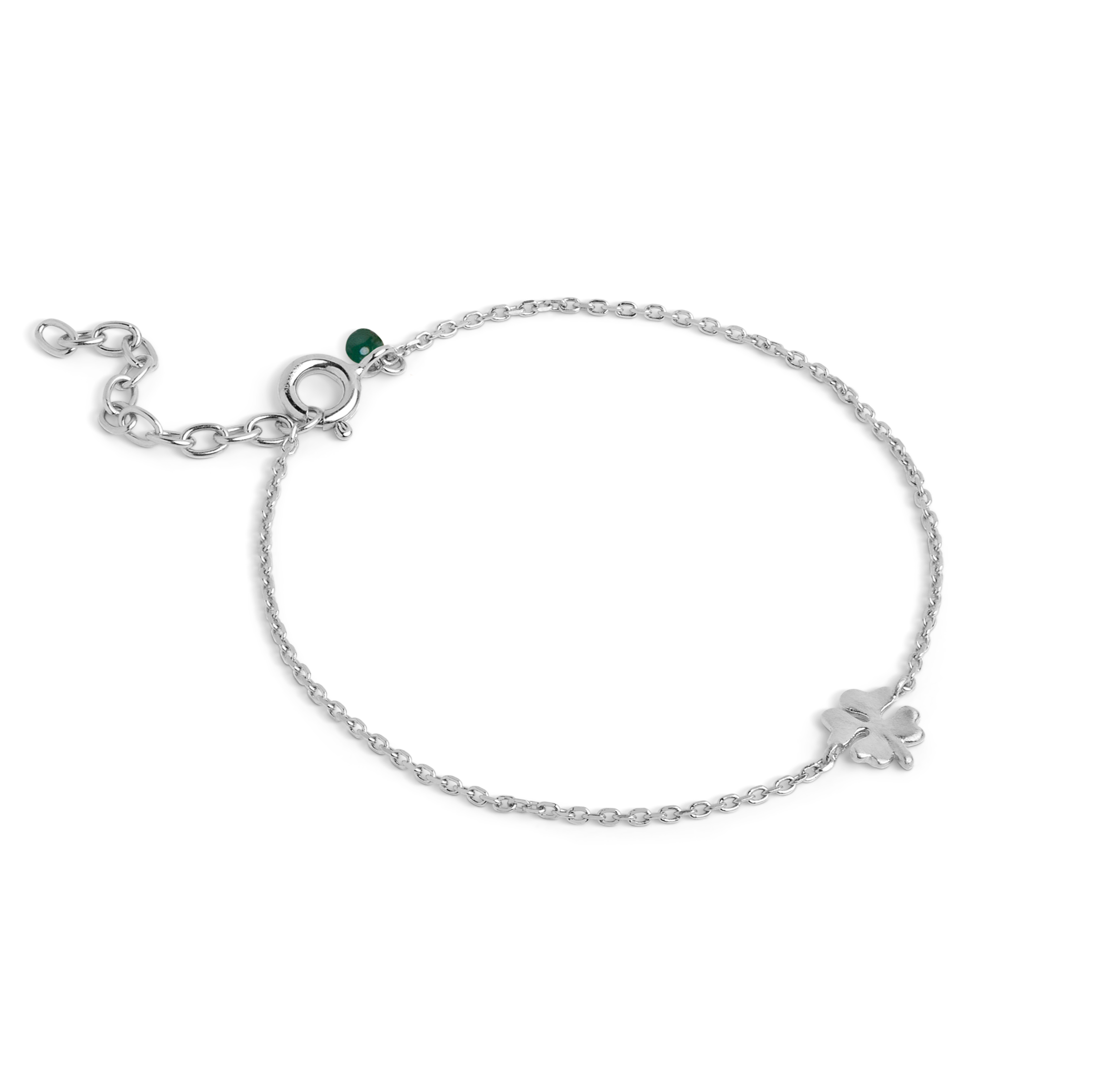 Enamel armbånd firkløver - B148SM