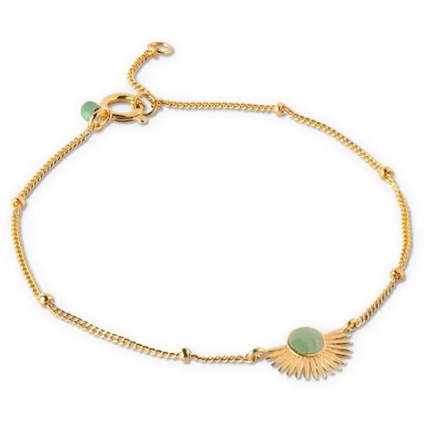 Enamel Soleil armbånd i forgyldt sterlingsølv - B78GM