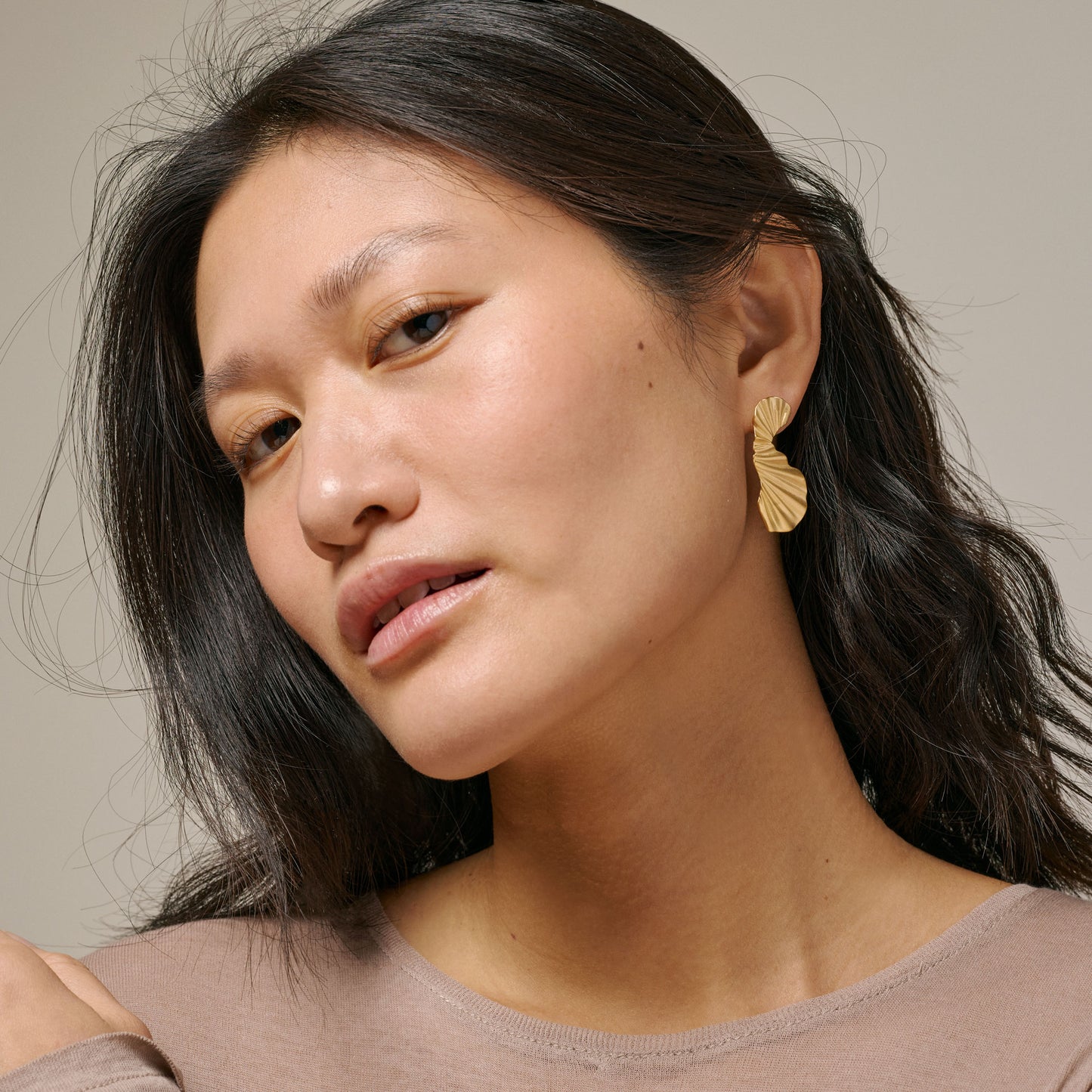 Enamel Big Wave øreringe - E155GM