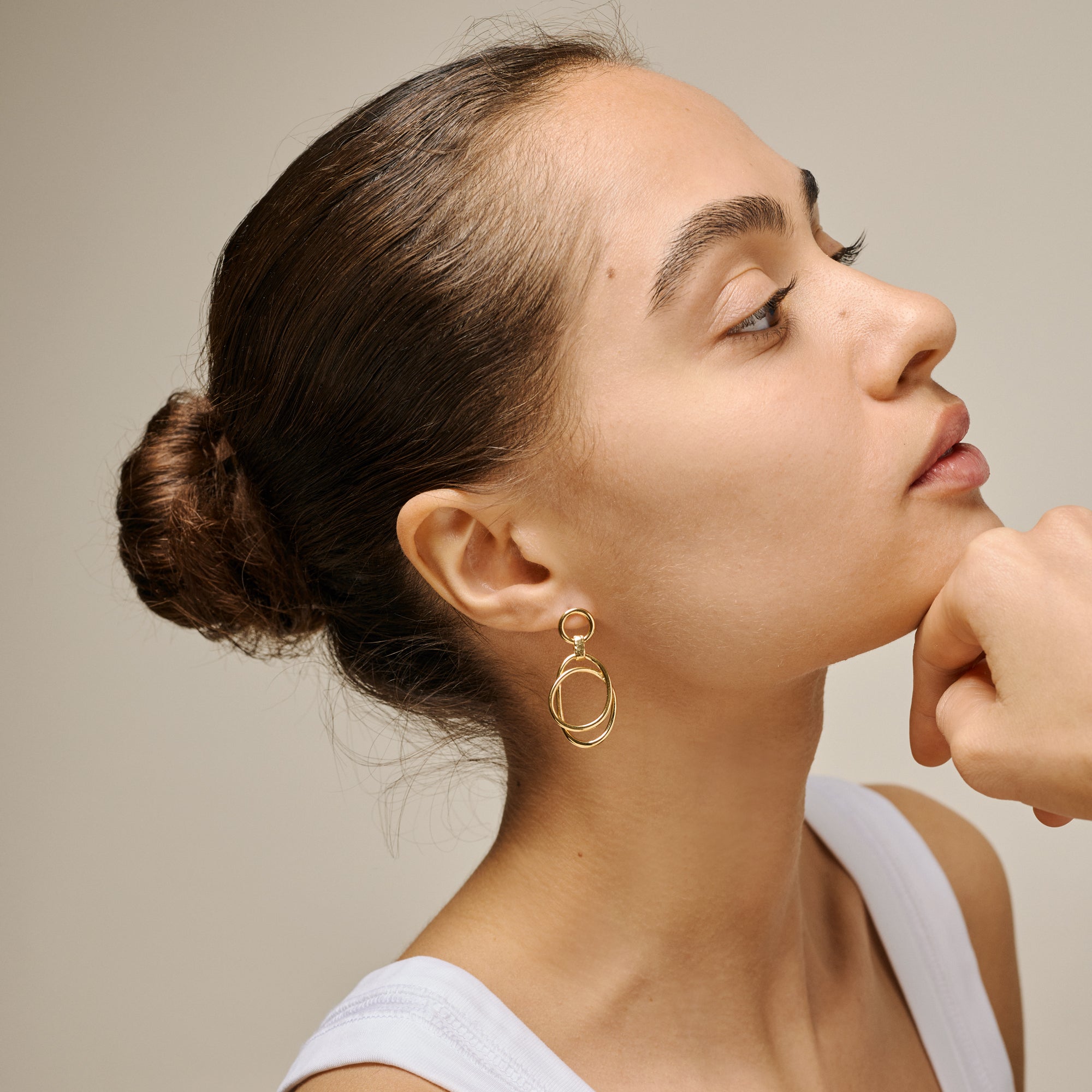 Enamel øreringe - E428G