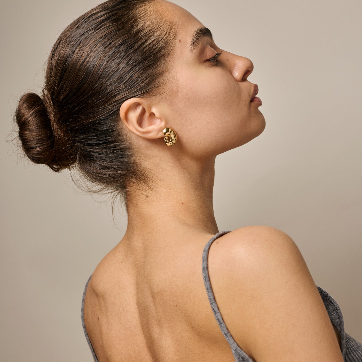 Enamel øreringe - E442G