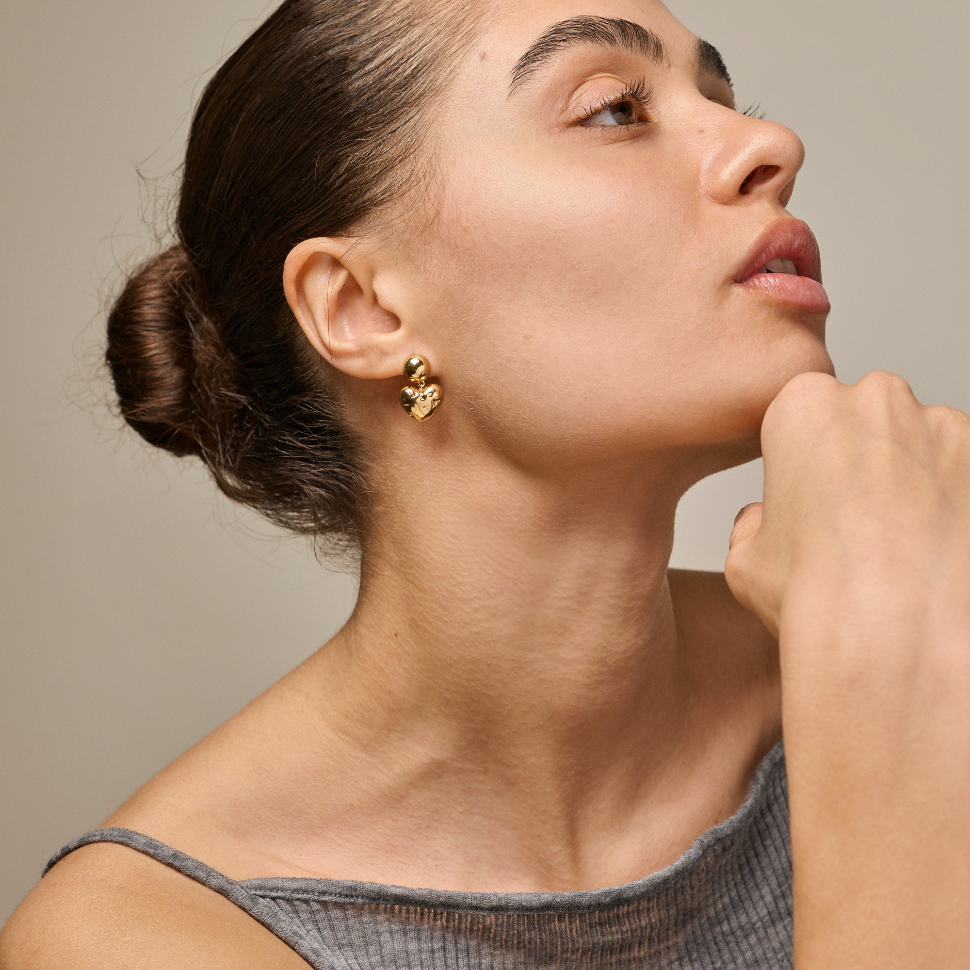 Enamel Poma Heart øreringe