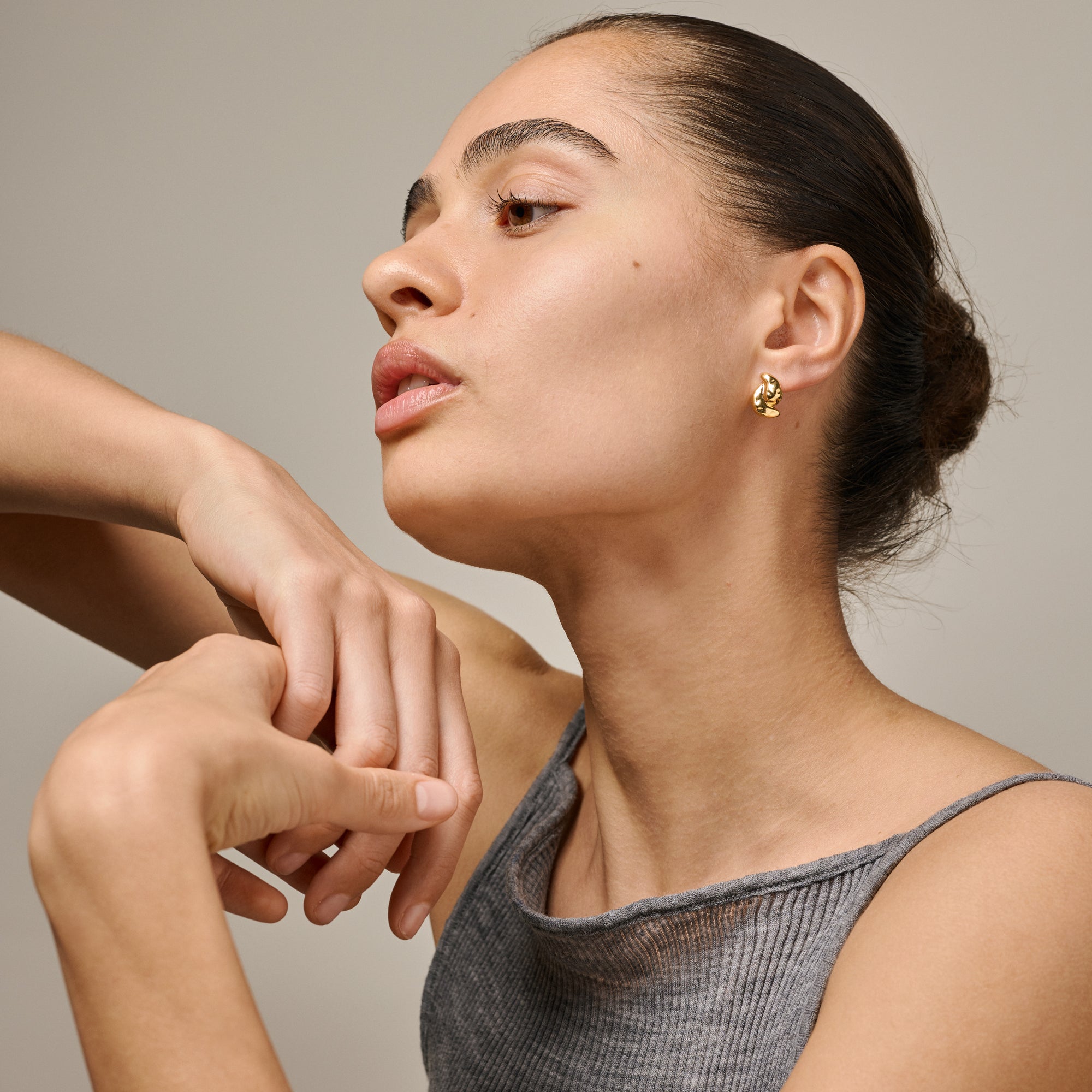 Enamel øreringe - E454G