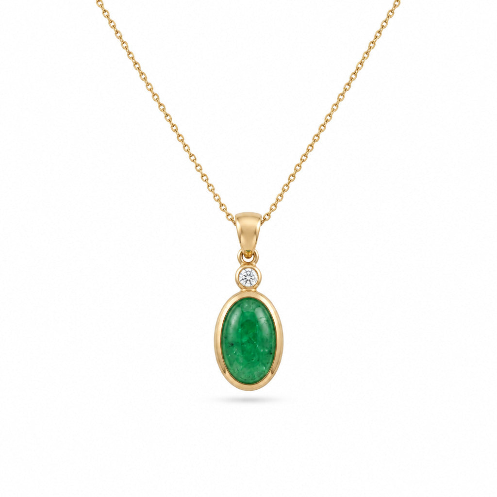 Aventurin vedhæng 14kt  - 250VAV1