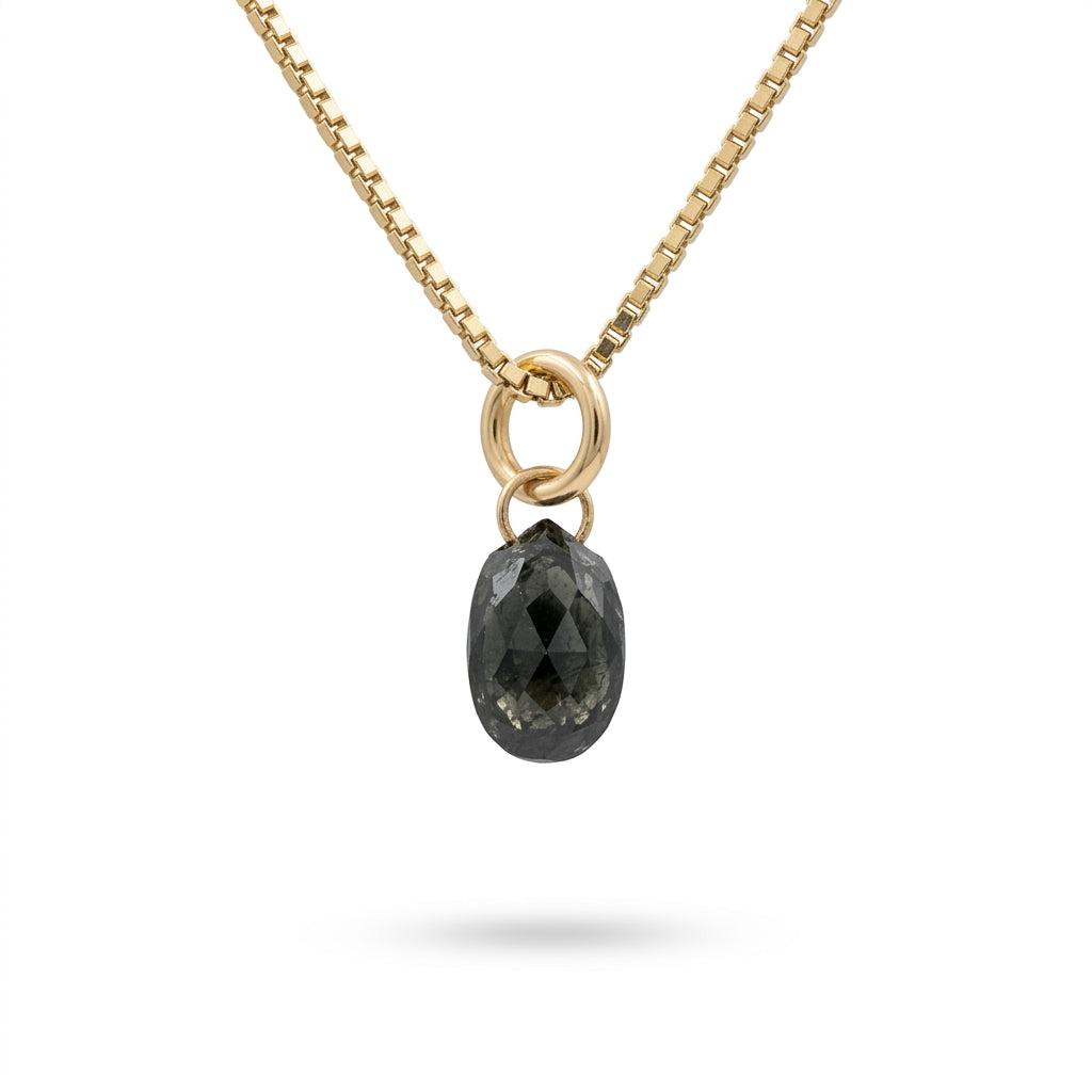 Sort diamant vedhæng - 250VSD1