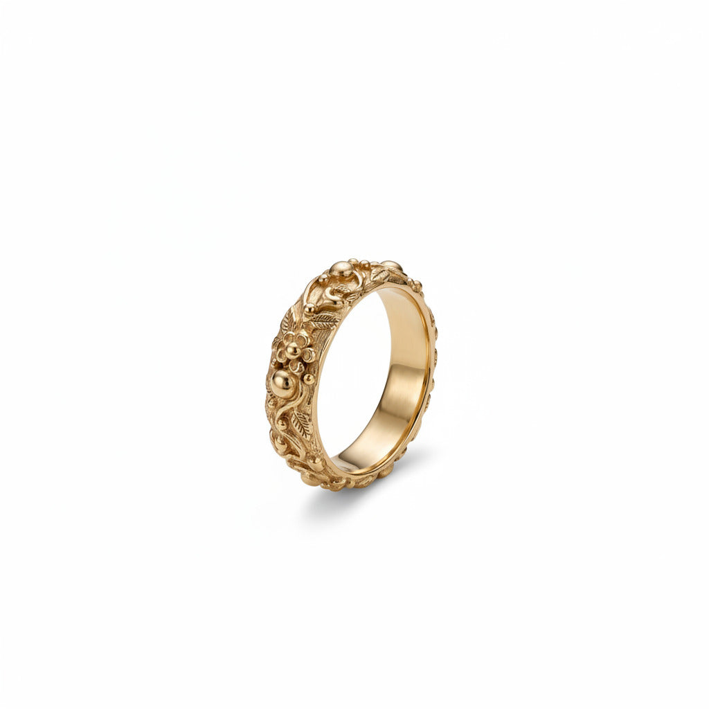 Hjerteranke ring 14kt - 15001