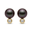 Tahiti perleørestikker med brillianter 0,4ct - 25T85904