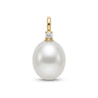 Perlevedhæng 14kt m. brilliant 0,03ct - 25FVP9510003