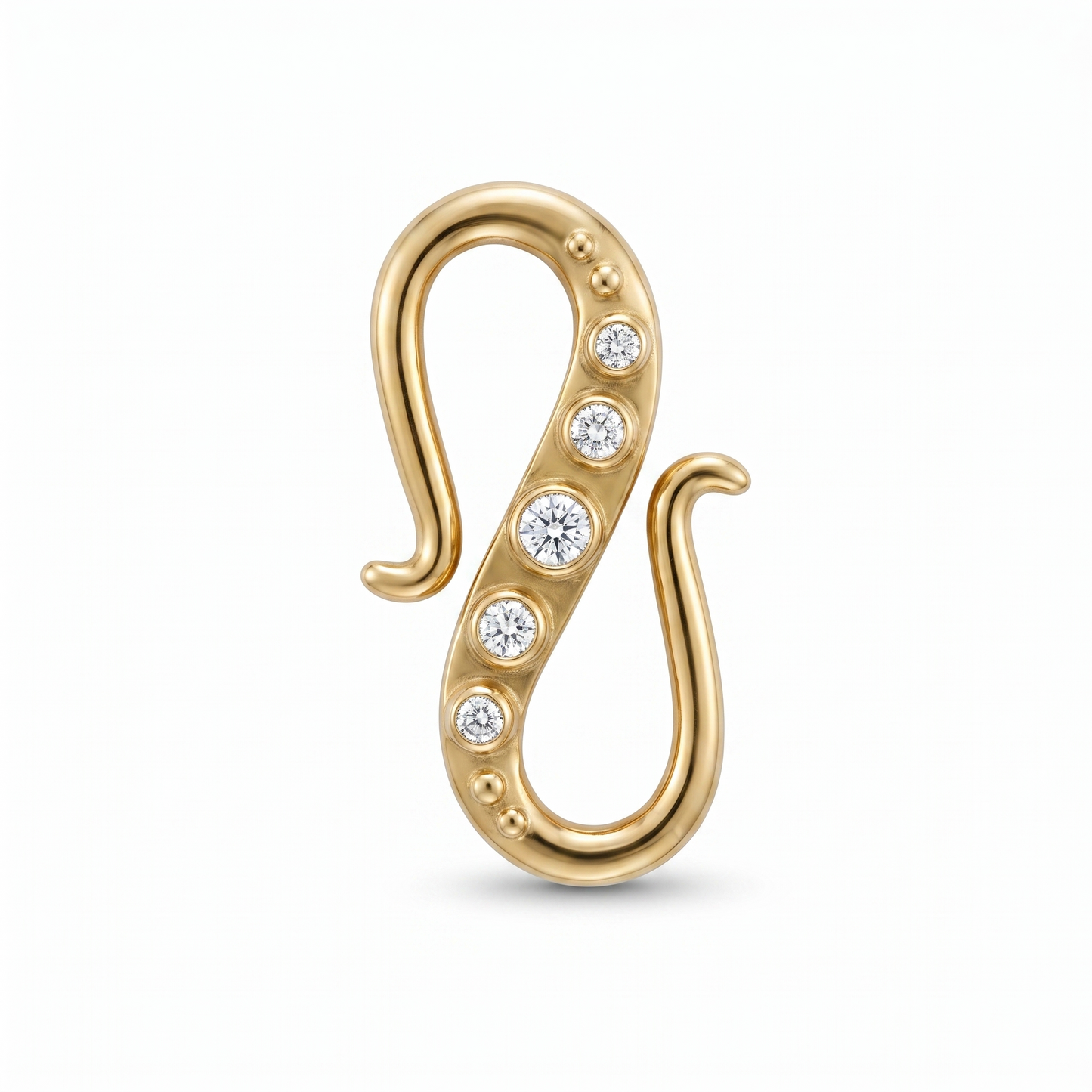 S-lås 14kt guld 0,50ct