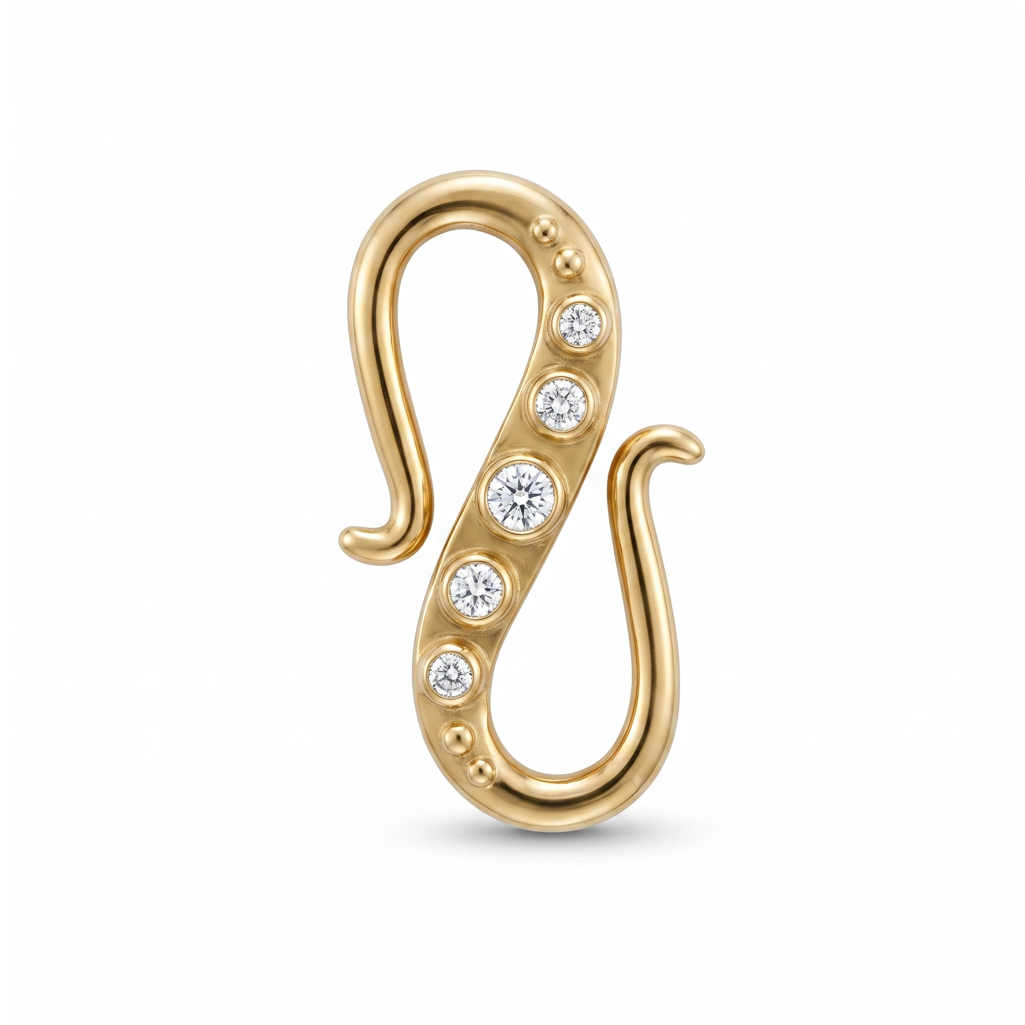 S-lås 14kt guld 0,50ct