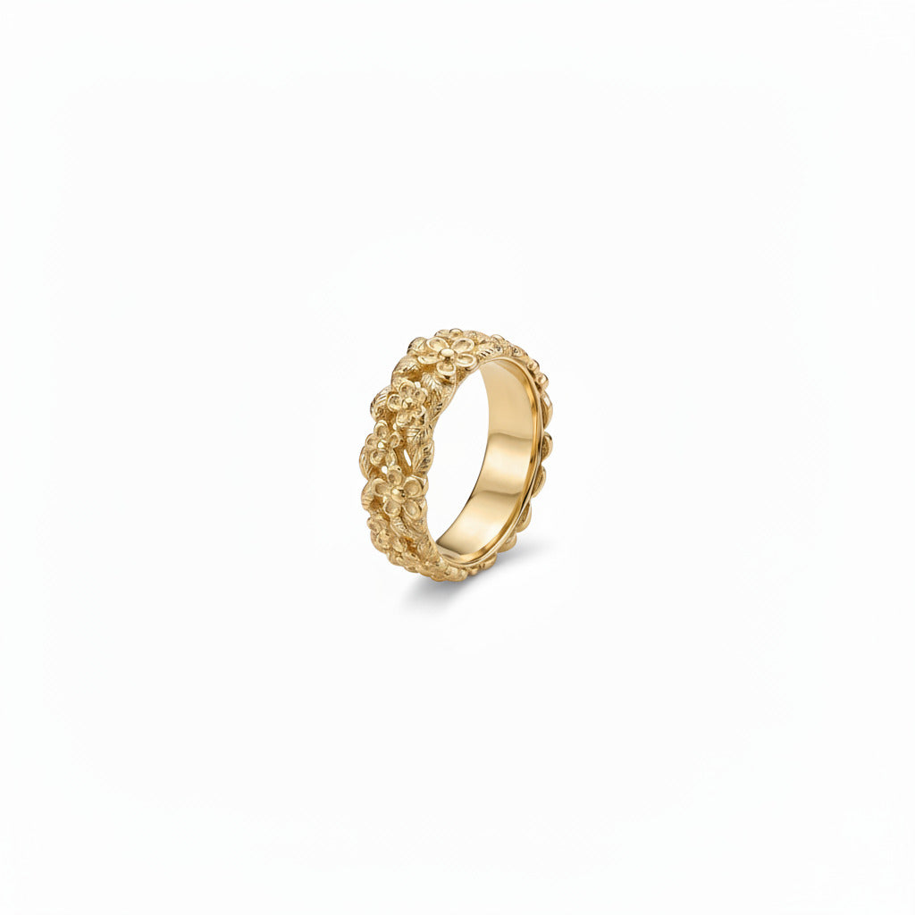 Bred blomstering 14kt - 15002