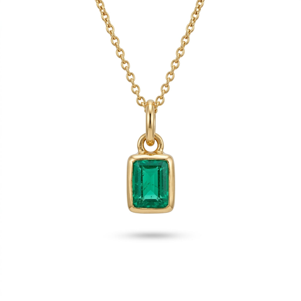 Smaragd vedhæng 14kt - 250VSM4