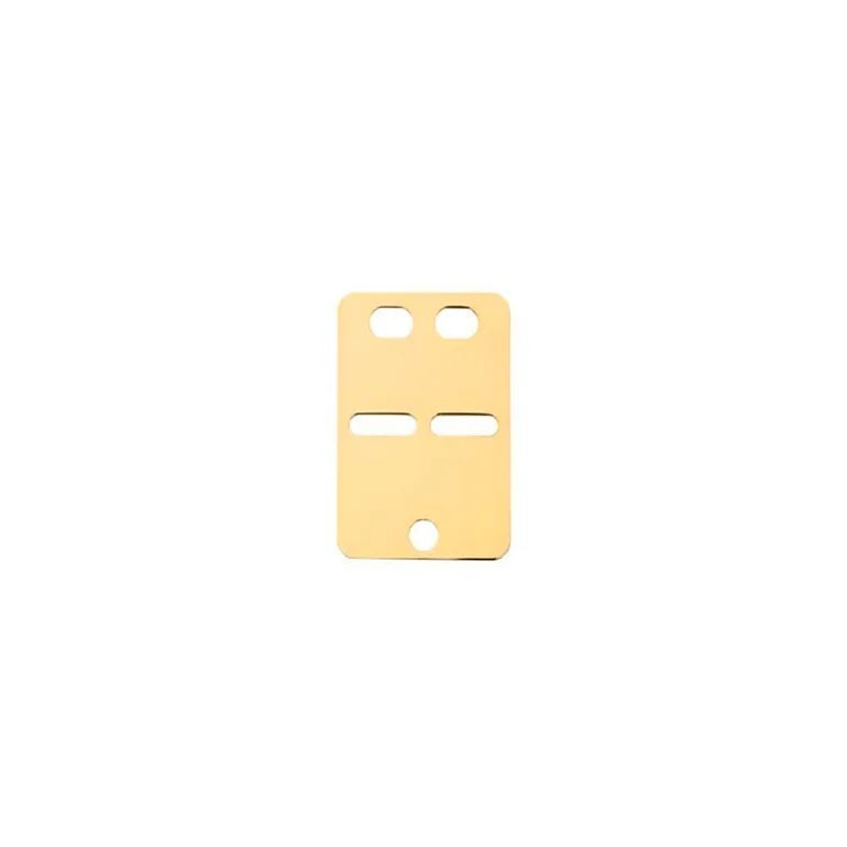 ID-plade i 8kt guld 13.8x20mm - ID8050