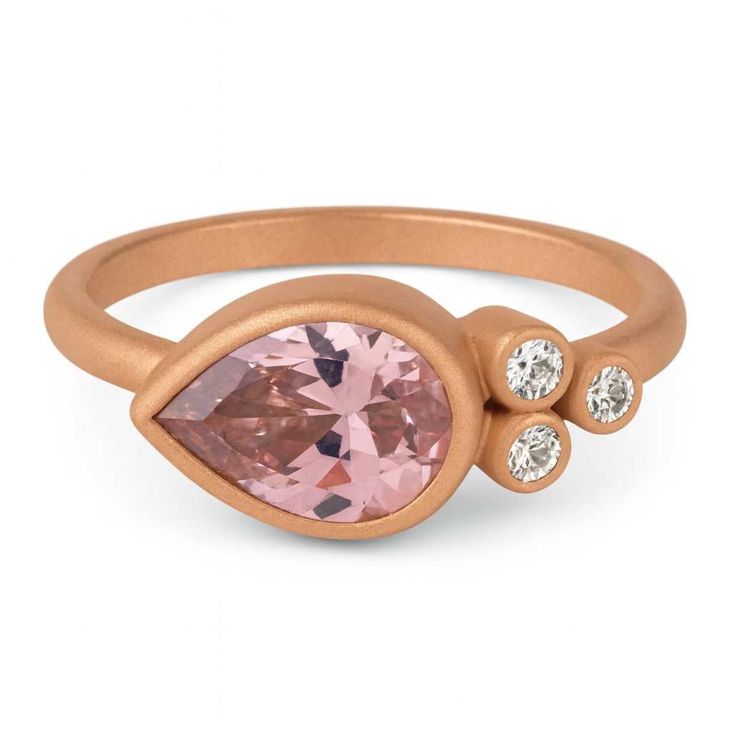 Karma Ring Dråbe lyserød